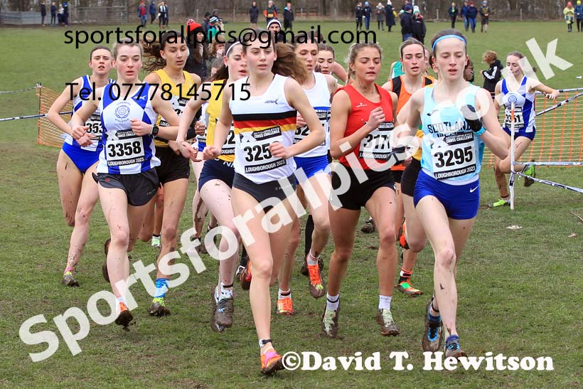 Womens Under-20s 2023 UK CAU Inter Counties Cross Country Champs, Prestwold Hall, Loughborough. Photo: David T. Hewitson/Sports for All Pics